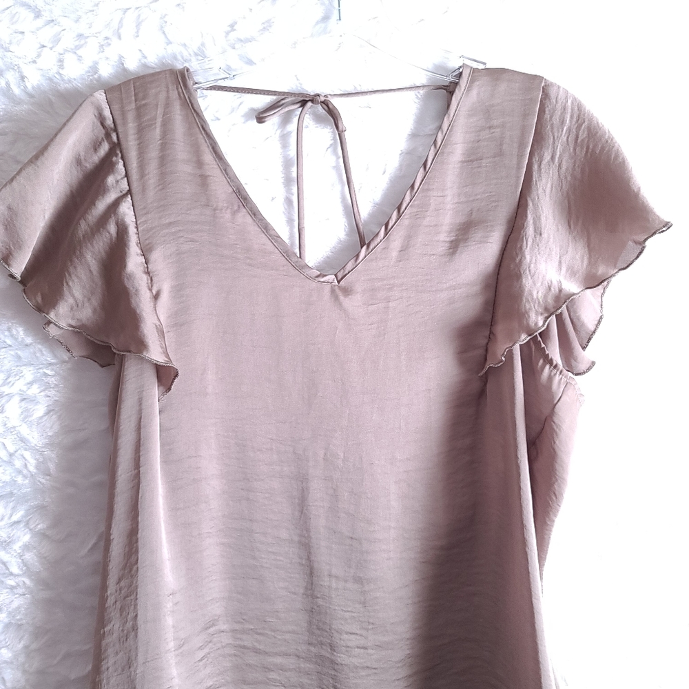 Alya Blouse Gold Size M - Picture 2 of 4